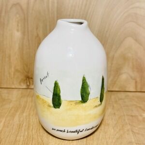 Rare Rae Dunn By Magenta French Sketch Vase Cypress Trees Collectible 5.5inch